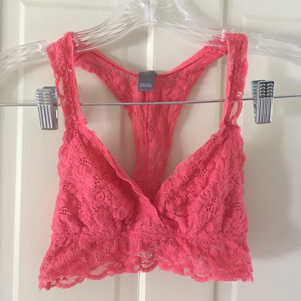 Pink aerie racerback bralette